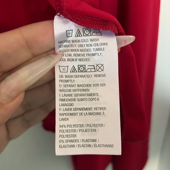 QVC Red Open Front Cardigan - Picture 4 of 4